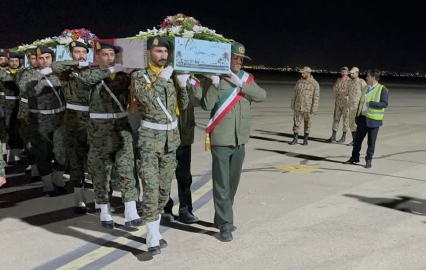 ورود پیکرهای مطهر ۶ شهید گمنام در شهرکرد؛ روایت یک شب سرشار از اشک و افتخار